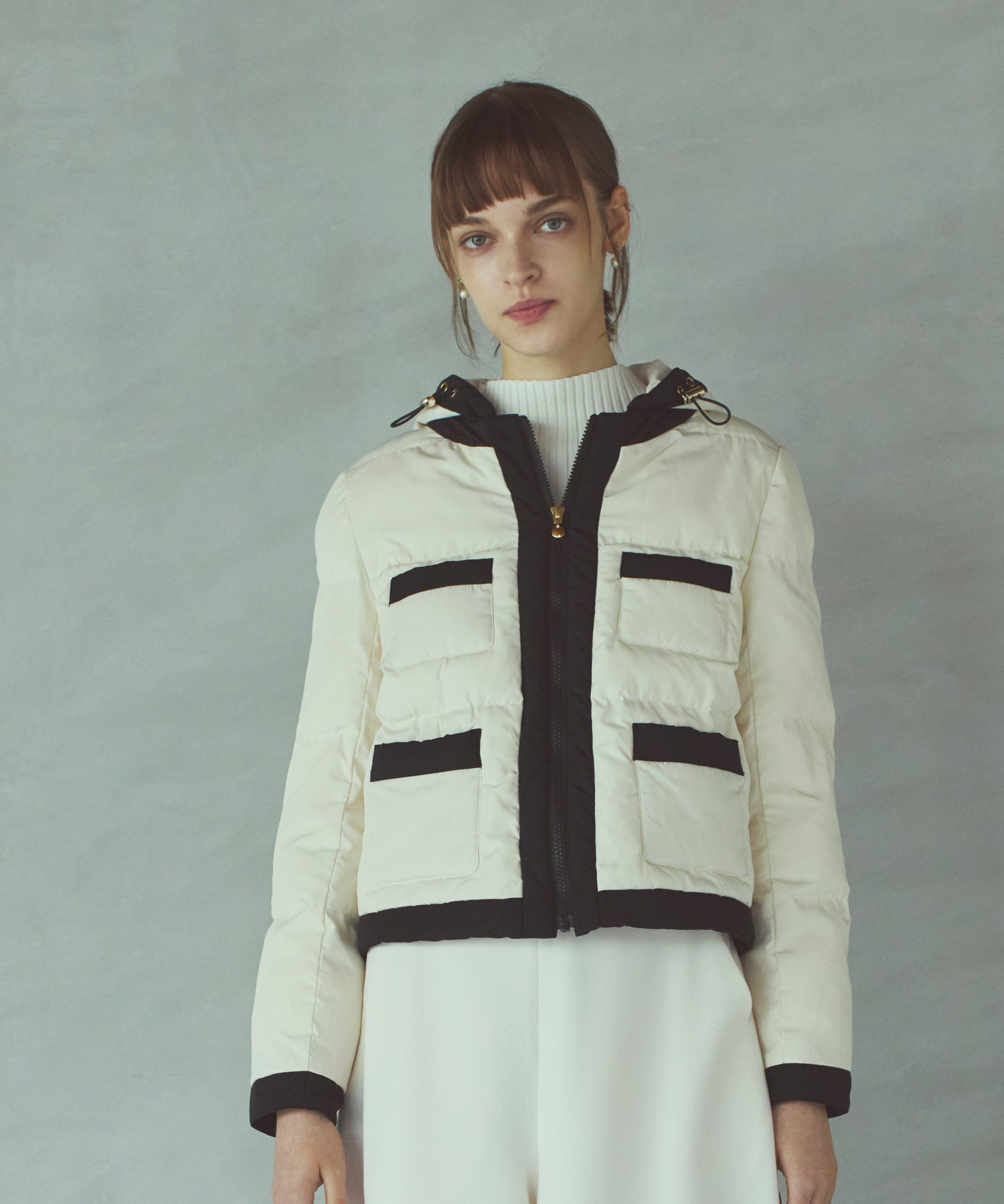 バイカラーパフィーアウター