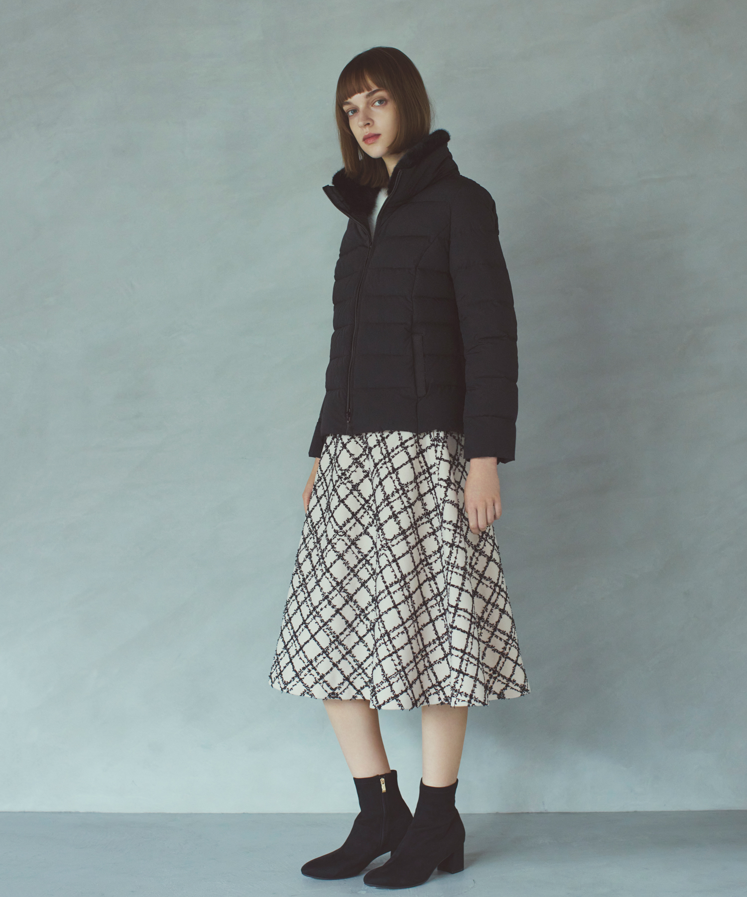 ファー取り外しダウン